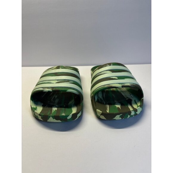 Adidas Green Slides (size 3) - Picture 2 of 8